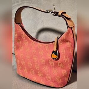 Dooney & Bourke Red Canvas Bucket Bag